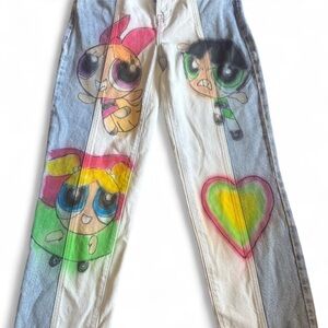 PacSun Kids Colorful Cartoon Jeans